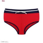 ست 2 تکه مایو دخترانه مدل 11006 رنگ قرمز