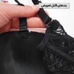 سوتین فنردار زنانه ماییلدا مدل پولکی بلند کد 5303-007 رنگ مشکی