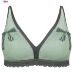 ست شورت و سوتین زنانه ماییلدا مدل پاپیون بدون فنر کاپ اسفنجی کد 5300-A881 رنگ سبز روشن