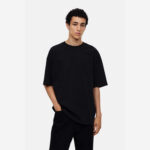 تی شرت مردانه مدل اورسایز پنبه ای کپ مربعی