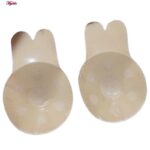 سوتین زنانه مدل چسبی خرگوشی رنگ کرم