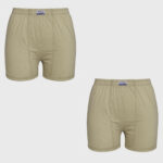 شورت پادار مردانه آیدا جید مدل 3047- CR بسته 2 عددی