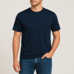 تیشرت سرمه ای ساده مردانه