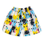 شلوارک راحتی زنانه مدل گربه کد 5356