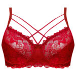 سوتین فنردار هارنس ضربدری زنانه ماییلدا مدل 5334 رنگ قرمز