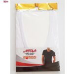 زیرپوش آستین کوتاه یقه گرد مردانه آیدا جید مدل نخ پنبه کد 5331-1 بسته 3 عددی