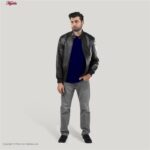 تیشرت آستین کوتاه مردانه کد SN101 رنگ سرمه ای