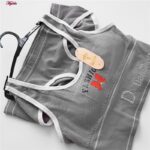 ست شورت و نیم تنه زنانه مدل بدون فنر پددار کد Myi-4620-3 رنگ خاکستری روشن