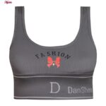 ست شورت و نیم تنه زنانه مدل بدون فنر پددار کد Myi-4620-5 رنگ خاکستری تیره