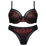 ست شورت و سوتین زنانه برتا مدل فنردار گیپور کد 4695-2020 N