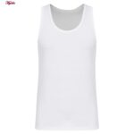 زیرپوش رکابی یقه گرد مردانه آیدا جید مدل نخ پنبه کد 5330 -3 بسته 3 عددی