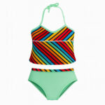 ست 2 تکه مایو بدون کلاه دخترانه مدل 1273