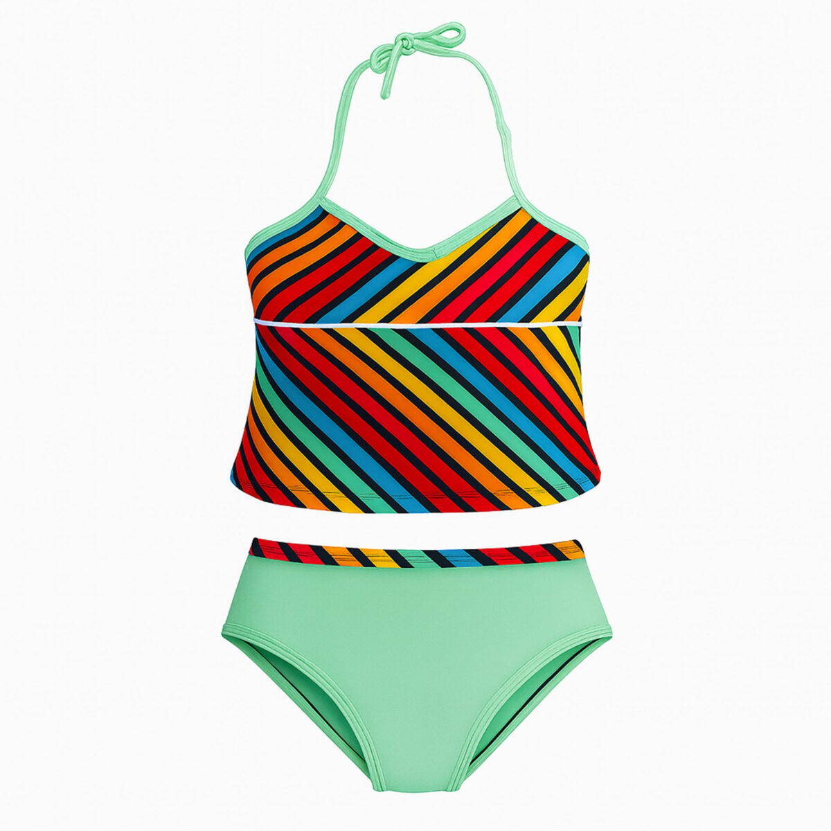 ست 2 تکه مایو بدون کلاه دخترانه مدل 1273 ست 2 تکه مایو بدون کلاه دخترانه مدل 1273