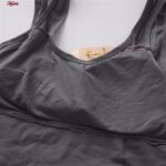 ست شورت و نیم تنه زنانه مدل بدون فنر پددار کد Myi-4620-5 رنگ خاکستری تیره