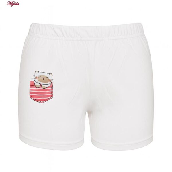 شلوارک راحتی زنانه ماییلدا مدل گربه کد 5325