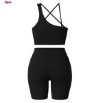 ست نیم‌تنه و شلوارک ورزشی زنانه ماییلدا مدل 5409-7106