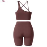 ست نیم‌تنه و شلوارک ورزشی زنانه ماییلدا مدل 5409-7106