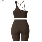 ست نیم‌تنه و شلوارک ورزشی زنانه ماییلدا مدل 5409-7106