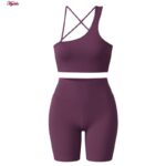 ست نیم‌تنه و شلوارک ورزشی زنانه ماییلدا مدل 5409-7106