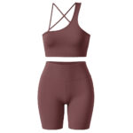 ست نیم‌تنه و شلوارک ورزشی زنانه ماییلدا مدل 5409-7106