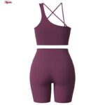 ست نیم‌تنه و شلوارک ورزشی زنانه ماییلدا مدل 5409-7106