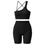 ست نیم‌تنه و شلوارک ورزشی زنانه ماییلدا مدل 5409-7106