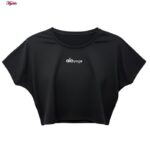 کراپ تی شرت ورزشی آستین کوتاه زنانه مدل 5488-577