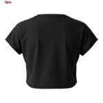 کراپ تی شرت ورزشی آستین کوتاه زنانه مدل 5488-577