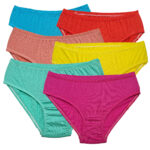 شورت زنانه مدل نخی طرح خال خالی کد 471 بسته 6 عددی