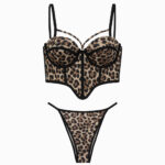 ست شورت و سوتین زنانه ماییلدا مدل اسفنجی نیم جک پایه بلند هارنس دار کد 5460-813