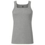 زیرپوش رکابی یقه خشتی مردانه برهان تن پوش مدل پنبه ای ملانژ کد 1011