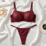 ست شورت و سوتین زنانه براگور مدل فنردار تاپی کد 5462-2030