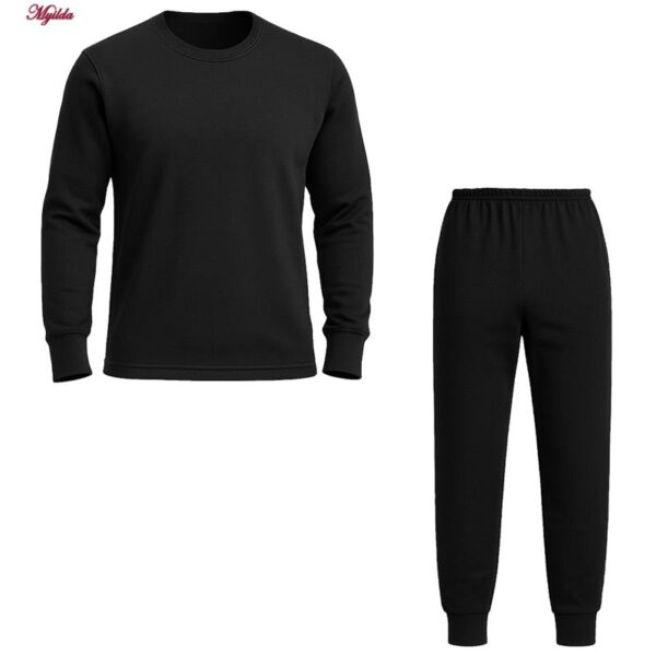 ست تی‌شرت آستین بلند و شلوار راحتی مردانه ماییلدا مدل تو کرکی کد 5497