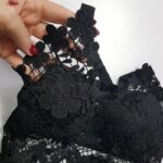 کراپ تاپ زنانه ماییلدا مدل گل گلی گیپوری کد 5474-1837