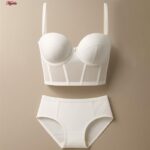 ست شورت و سوتین زنانه ماییلدا مدل لانگ لاین فنردار بند متحرک کد 5480-028