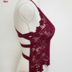 تاپ زنانه ماییلدا مدل گل گلی گیپوری کد 5474-1837