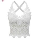 تاپ زنانه ماییلدا مدل گل گلی گیپوری کد 5474-1837