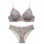 ست شورت و سوتین زنانه شارمین مدل فنردار کد 5466-2065