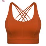 نیم تنه ورزشی زنانه ماییلدا مدل اسپورت پد ثابت پشت ضربدری کد 4848