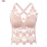 تاپ زنانه ماییلدا مدل گل گلی گیپوری کد 5474-1837