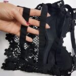 کراپ تاپ زنانه ماییلدا مدل گل گلی گیپوری کد 5474-1837