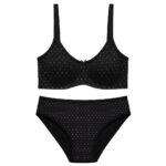 ست شورت و سوتین زنانه شارمین مدل فنردار کد 5466-2065