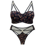 ست شورت و سوتین زنانه ماییلدا مدل فنردار هارنس دار کد 5470-2037