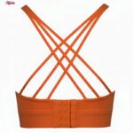 نیم تنه ورزشی زنانه ماییلدا مدل اسپورت پد ثابت پشت ضربدری کد 4848