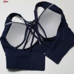 نیم تنه ورزشی زنانه ماییلدا مدل اسپورت پد ثابت پشت ضربدری کد 4848