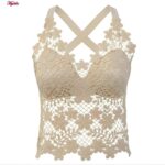 تاپ زنانه ماییلدا مدل گل گلی گیپوری کد 5474-1837