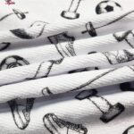 حوله دست و صورت ماییلدا طرح fitness gym کد 5538 سایز 75x35 سانتی متر