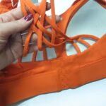 نیم تنه ورزشی زنانه ماییلدا مدل اسپورت پد ثابت پشت ضربدری کد 4848