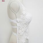 تاپ زنانه ماییلدا مدل گل گلی گیپوری کد 5474-1837