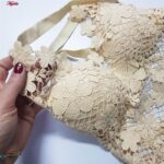 تاپ زنانه ماییلدا مدل گل گلی گیپوری کد 5474-1837